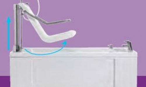 Gentona height-adjustable assisted bath