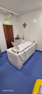 Interior view of the bathroom renovation and installation project performed for Tresor short break services. Completed by 24 NRG Group.