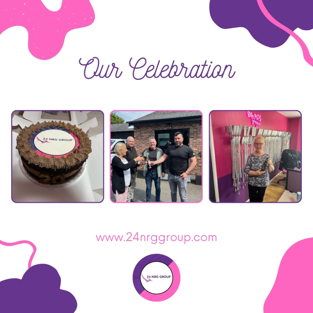 24 NRG birthday cake with logo